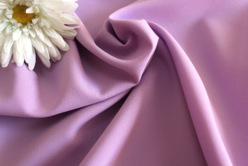  Ткань Габардин стрейч арт.1000 ,ш.150см., 270 гр/мп., №302 цв. св.сиреневый  ТриКатушки