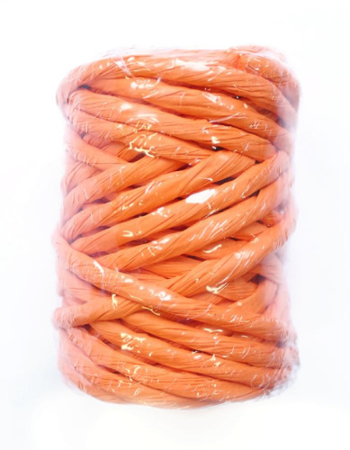  Шнур для упаковки "бумага" 5мм (упаковка 14 метров) цв. №05 оранжевый  ТриКатушки