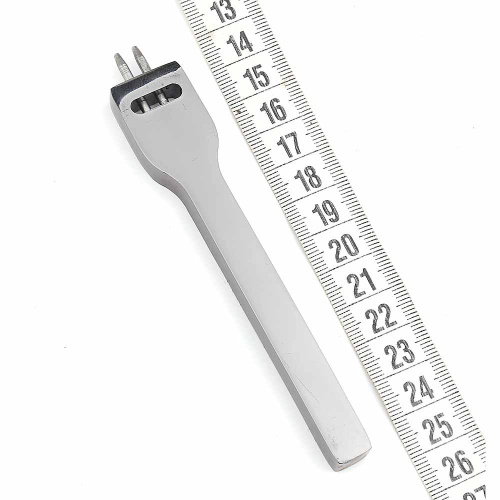  Ручной строчный пробойник круглый 2 зуба (шаг 5мм, д. 1мм) PROKNOPKA  ТриКатушки