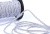  Шнур светоотражающий круглый с наполнит.; ПЭ+светоотр.нить, 5мм, 5,5г/м (нам. 100 м) цв.602 белый  ТриКатушки