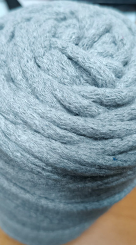  Шнур хлопчатобумажный круглый 5 мм(уп.100 м.) цв. №2065 св.серый  ТриКатушки