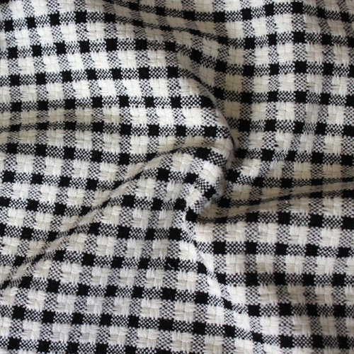  Ткань Костюмная 1069 под CHANEL клетка цв. 000  ТриКатушки