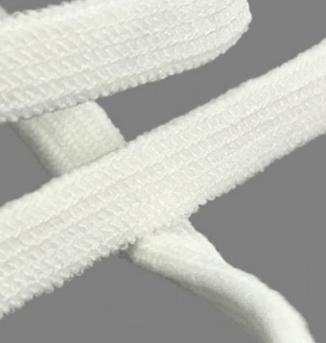  Шнур эластичный 6206-9008 плоский, 6мм, нейлон+спандекс, 5г/м (уп.100 м) цв.3302 молочный  ТриКатушки