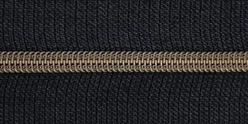  Молния спиральная Т3,5 джинс (металлизированная) 18см №322 антик  ТриКатушки