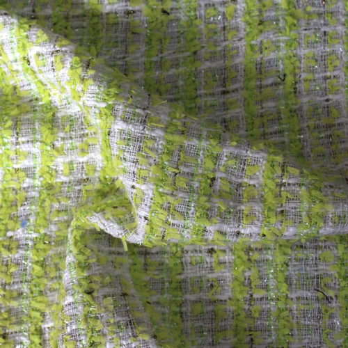  Ткань Костюмная 1106 под CHANEL ленточки люрекс цв. 602  ТриКатушки