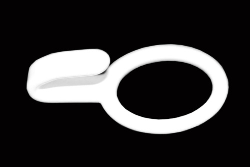  KJ-10A белый металл крашенный Кольцо-крючок 10мм (упаковка 1000 штук)  ТриКатушки