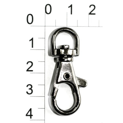  0017 Черный Никель Карабин металлический 7,5*41мм (фас.10/ 100 штук)  ТриКатушки