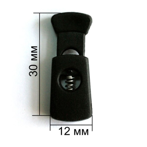  3033 черный Фиксатор пластик (упаковка 200 штук)  ТриКатушки