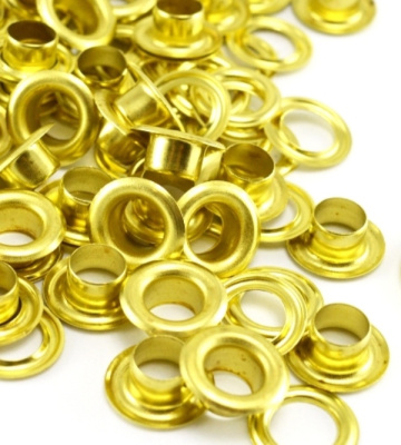  Люверсы №5 8мм сталь Золото (уп 1000шт) Tals(Турция)  ТриКатушки