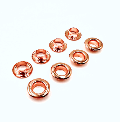  Люверсы нерж. LUX в блистере с пластиковым кольцом №5 (8 мм) Роза (уп 50 шт) "Proknopka"  ТриКатушки