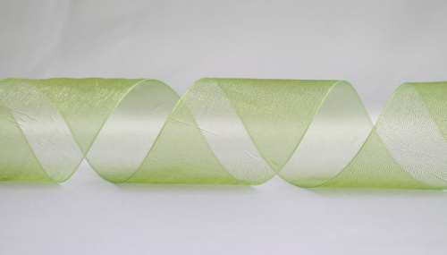  1049 Лента органза 25мм (намотка 50 ярдов = 45 метров)  ТриКатушки