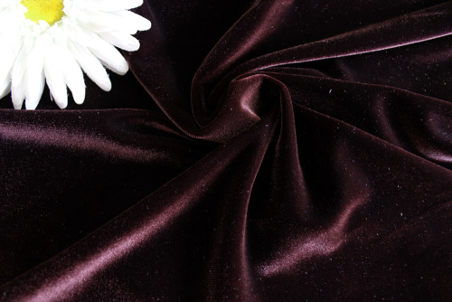  Ткань 3005 Бархат стрейч, ш.150см., №902  ТриКатушки