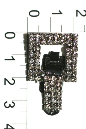  3400 черный никель Клипса со стразами  ТриКатушки