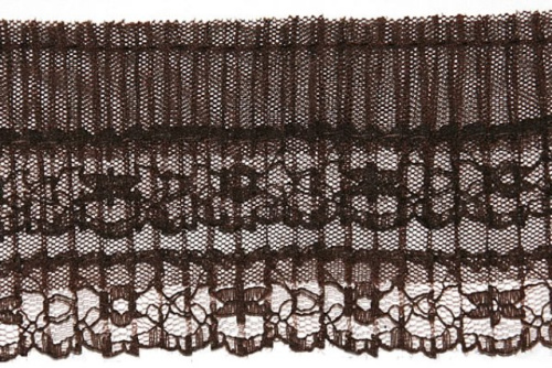  177 коричневый РЮШИ ширина 75мм (намотка 25 ярдов = 23 метра)  ТриКатушки