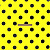 Ткань Кашибо горох 4,2см желтый/черный арт. 5053