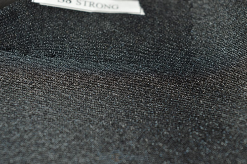  Дублерин трикотажный стрейч S-8 шир.150; пл.50 г/м2 цв.черный (рул.100м)  ТриКатушки