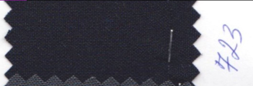  Ткань Габардин стрейч арт.1000 ,ш.150см., 270 гр/мп., №723 цвет черно-синий  ТриКатушки