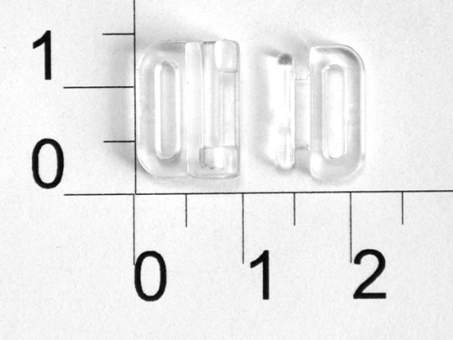  Застежка пластик прозрачный 10мм (уп.10шт.) "Proknopka"  ТриКатушки