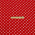 Ткань Кашибо горох 0,8см красный/белый арт.5074