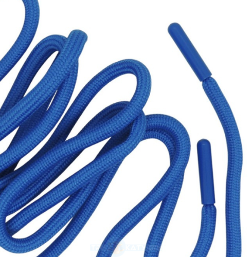  Шнурок круглый 6мм (пласт.наконеч.) 150см (уп.100шт) василёк 213  ТриКатушки