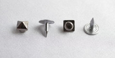  007-F черный никель Хольнитены декоративные "металл" 6мм (упаковка 500 штук)  ТриКатушки