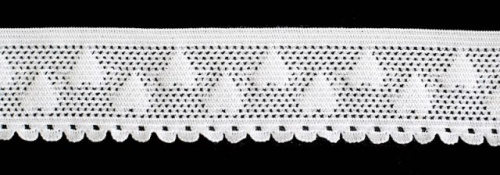  5378 белый резинка бельевая 25мм (намотка 144 ярда = 131,7 метра)  ТриКатушки