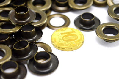  Люверсы №24 9мм сталь Антик (уп 1000шт) NEW STAR  ТриКатушки