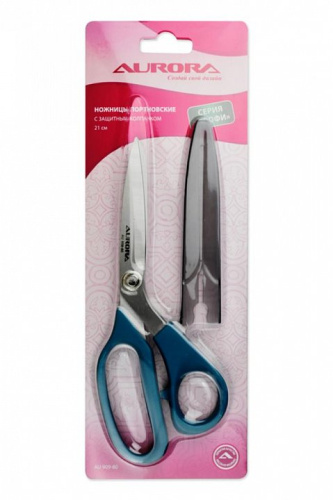  Ножницы портновские Aurora AU 909-80 профессиональные с защитным колпачком, 21 см  ТриКатушки