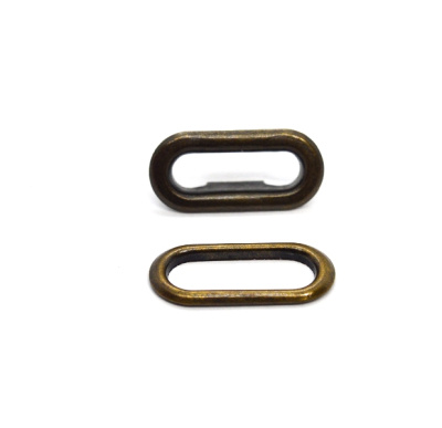  Люверс овальный 20 мм (сталь)(уп.10 шт.) F цв. Антик "Proknopka"  ТриКатушки