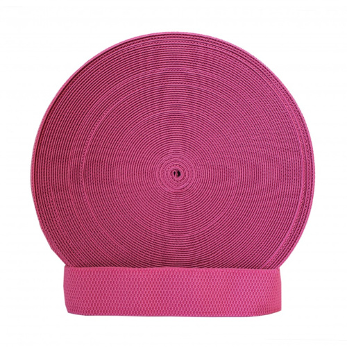  Резинка 53762 EkoflexТканая 40мм Support (25м) цв. розовый №126  ТриКатушки