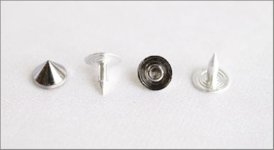  105-F черный никель Хольнитены декоративные "металл" d=8мм (упаковка 500 штук)  ТриКатушки