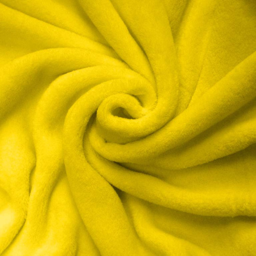  Ткань Велсофт МТ 6103 (100 ПЭ, 447 гр/мп, ш. 1,5м) цв. 110 жёлтый  ТриКатушки