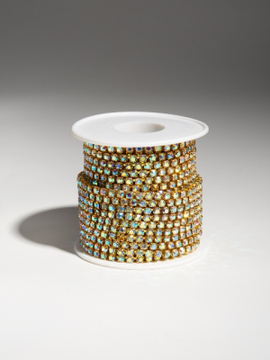 Тесьма из страз металлическая цвет золото3