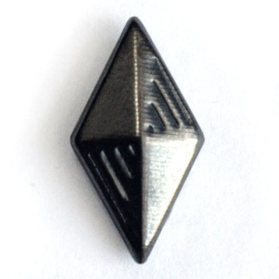  309-W черный никель 10*18мм Украшение на шипах "клепка" металл (упаковка 10000 штук)  ТриКатушки