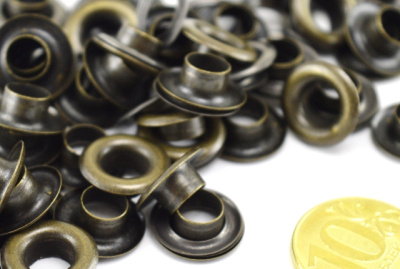  Люверсы №5 8мм сталь Антик (уп 1000шт) СТОРМ  ТриКатушки