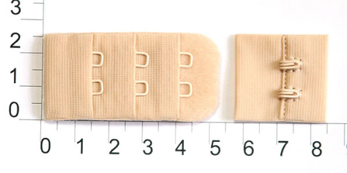  3х2х2,6 бежевый Застежки-крючки (упаковка 100 штук)  ТриКатушки