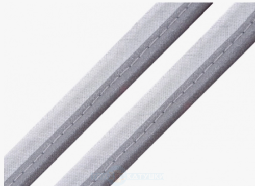  Кант светоотражающий 3мм/12мм 1602 (270 cpl) нейлон цв.Серый (уп.100м)  ТриКатушки