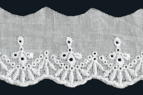  2071 белый Шитье 100% ХБ 50мм (намотка 15 ярдов = 13,7 метра)  ТриКатушки