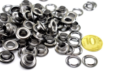  Люверсы №5 8мм нерж. Черный Никель (уп 1000шт) СТОРМ  ТриКатушки