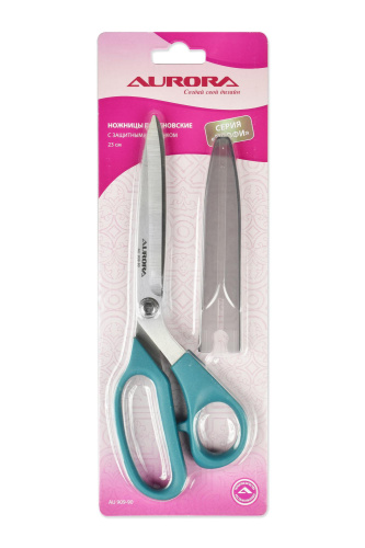  Ножницы портновские профессиональные Aurora AU 909-90 с защитным колпачком  ТриКатушки