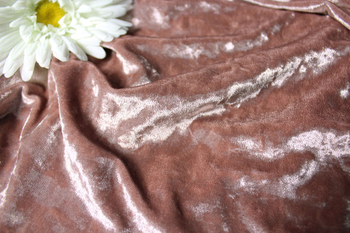  Ткань 3002 Бархат стрейч крэш, ш.160см, цв. 904  ТриКатушки