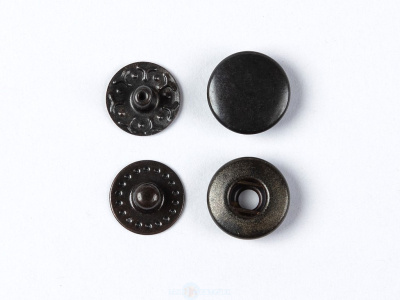  Кнопка VT-2 (10 мм) Альфа сталь цв. Оксид  (уп 1440 шт) NewStar  ТриКатушки