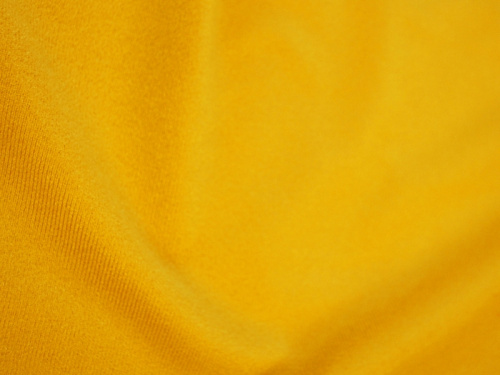  Мех BRUSHED TRICOT ворсовая ткань yellow  ТриКатушки