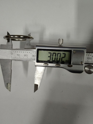  Кольцо металл 30х4 мм никель (уп100/300шт.)  ТриКатушки