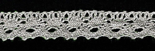  0079F лён кружево вязанное 12мм (намотка 20 ярдов = 18,3 метров)  ТриКатушки