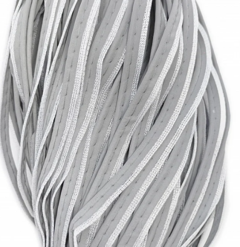  Кант светоотражающий 4мм /10 мм 1102 (400 pcl) цв. Серый (уп 100м)  ТриКатушки