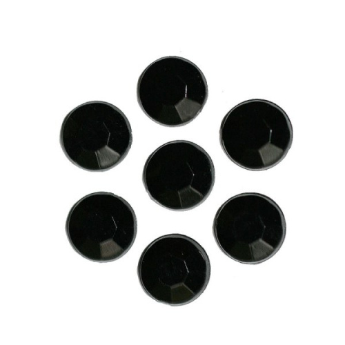  0019 06мм черный Стразы пришивные "Круг" (упаковка 5000 штук)  ТриКатушки