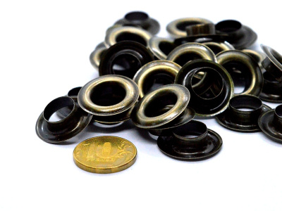  Люверсы №26 12мм сталь Антик (уп.50 шт) Proknopka  ТриКатушки