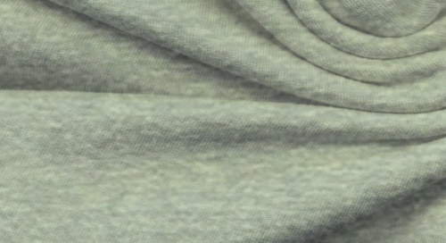  Ткань Футер 3-х нитка г/к с начесом (меланж) 320гр.кв.м, 67% Хб+33% ПЭ, пенье, цв. Серый меланж (а/п  ТриКатушки