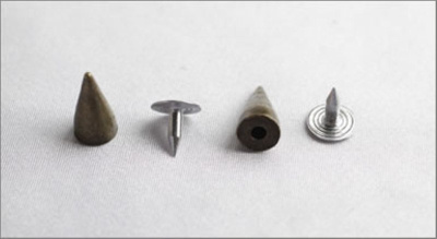  064-F антик Хольнитены декоративные "металл" d=7мм (упаковка 500 штук)  ТриКатушки